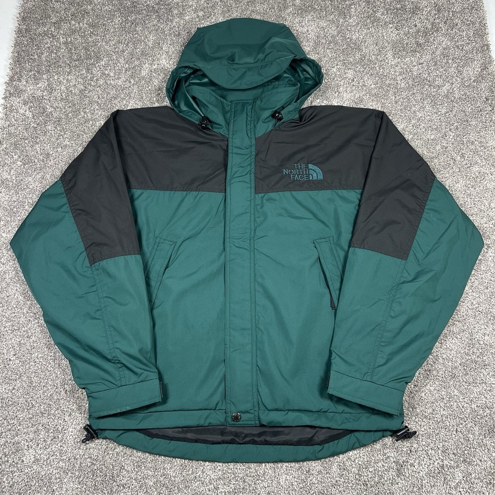 Vintage The North Face Jacket Men XS Green Ski Parka Colorblock USA 90s Gorpcore